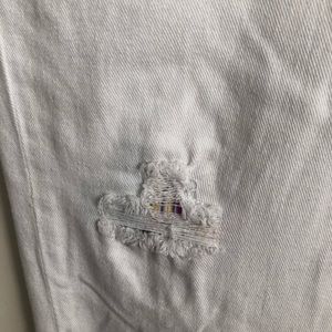 Allen B. By Allen Schwartz | Jeans | Allen B White Distressed Jeans ...